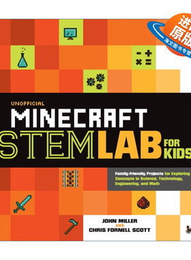 英文原版 Unofficial Minecraft STEM Lab for Kids 我的世界STEM非官方实验室 英文版 进口英语原版书籍