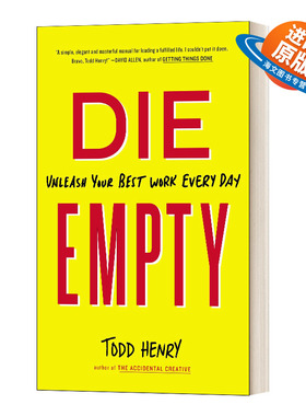 英文原版 Die Empty Unleash Your Best Work Every Day 努力就是为了不苟且地活着 英文版 进口英语原版书籍