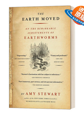 英文原版 The Earth Moved 了不起的地下工作者 蚯蚓的故事 趣味自然史 英文版 进口英语原版书籍