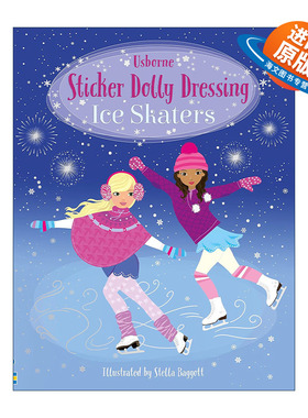 英文原版 Sticker Dolly Dressing Ice Skaters 多莉贴纸 溜冰 英文版 进口英语原版书籍