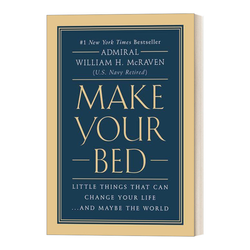英文原版 make your bed 整理人生从整理床铺开始 海豹突击队的人生