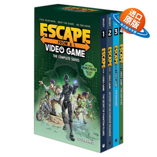 英文原版 Escape from a Video Game 逃离电子游戏1-4盒装 英文版 进口英语原版书籍