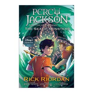 英文原版 Percy Jackson and the Olympians The Sea of Monsters 波西杰克逊与奥林匹斯2 魔兽之海 漫画版 Rick Riordan 英文版