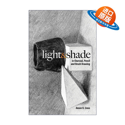 英文原版 Light and Shade in Charcoal  Pencil and Brush Drawing 木炭 铅笔和毛笔绘画中的光和影 英文版 进口英语原版书籍