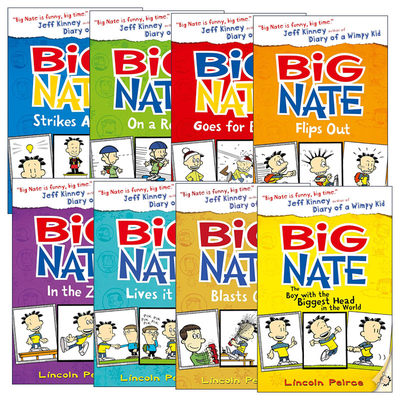 英文原版 Big Nate 我们班有个捣蛋王 大内特漫画英版1-8册 英文版 进口英语原版书籍