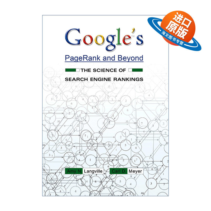 英文原版 Google's PageRank and Beyond 谷歌的PageRank与Beyond 搜索引擎排名的科学 算法 Amy N. Langville 进口英语原版书籍