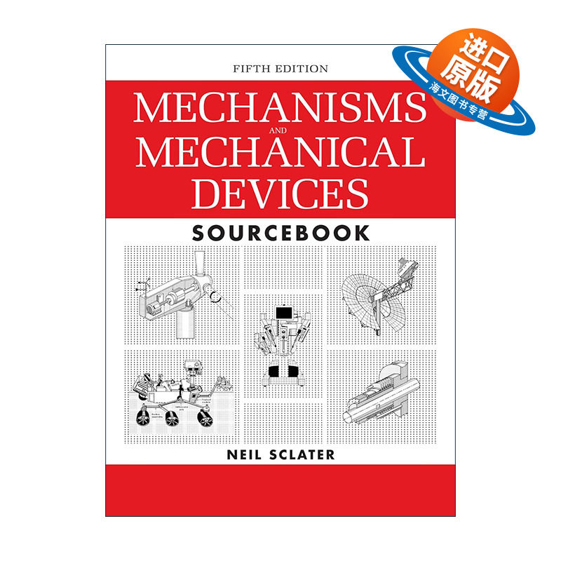 英文原版 Mechanisms and Mechanical Devices Sourcebook 机械设计实用机构与装置图册 第5版 英文版 进口英语原版书籍