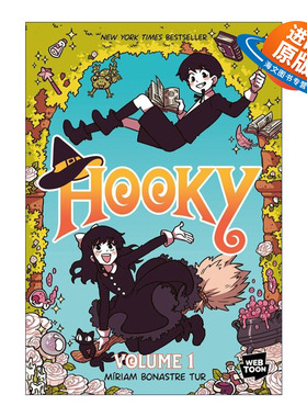 英文原版 Hooky 双胞胎兄妹的奇幻冒险1 全彩漫画 英文版 进口英语原版书籍