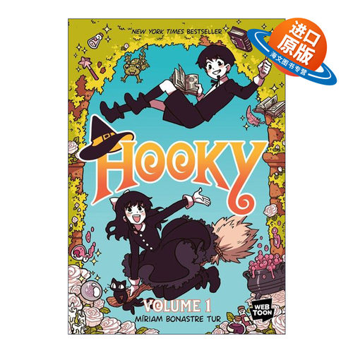 英文原版 Hooky 双胞胎兄妹的奇幻冒险1 全彩漫画 英文版 进口英语原版书籍