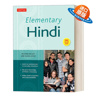 英文原版 Elementary Hindi Free Online Audio Included 初级印地语 学习在日常情况下交流 Richard Delacy 英文版 进口英语书籍