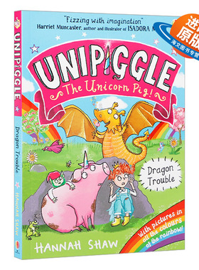 英文原版 Usborne Unipiggle Dragon Trouble 独角猪 龙的麻烦 尤斯伯恩儿童全彩幽默搞笑章节桥梁书 英文版 进口英语原版书籍