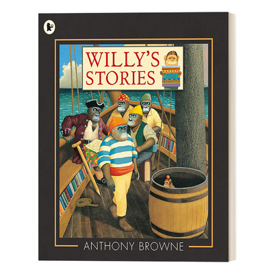 英文原版 Willy's Stories 威利的奇遇 大开绘本 国际安徒生奖插画家安东尼布朗Anthony Browne 英文版 进口英语原版书籍
