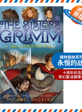 英文原版 The Everafter War 永恒的战争 格林姐妹系列07 十周年纪念版 儿童奇幻童话推理小说 The Sisters Grimm 07 进口书籍