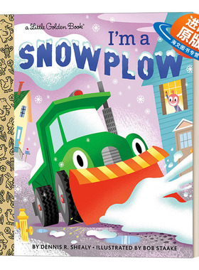 英文原版 I'm a Snowplow Little Golden Book 我是扫雪机 兰登书屋精装小金书 英文版 进口英语原版书籍