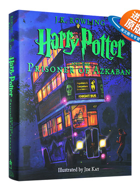 英文原版 Harry Potter and the Prisoner of Azkaban 哈利波特与阿兹卡班的囚徒 哈利波特3 彩绘插图大开精装收藏版英文版进口书