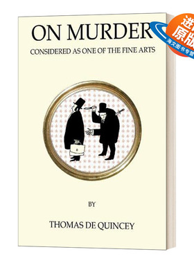 英文原版 On Murder Considered as One of the Fine Arts 论谋杀 托马斯·德·昆西 Alma经典系列 英文版 进口英语原版书籍