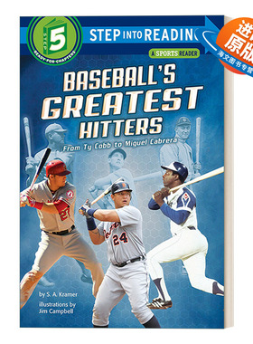 英文原版 Step Into Reading 5 - Baseball's Greatest Hitters 击球手们 兰登分级读物 英文版 进口英语原版书籍