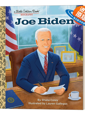 英文原版 Joe Biden a Little Golden Book Biography 约瑟夫·拜登 传记 兰登书屋精装小金书 英文版 进口英语原版书籍
