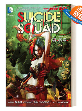 英文原版 Suicide Squad Vol.1 Kicked in the Teeth The New 52 自杀小队 卷一 严重打击 DC漫画 英文版 进口英语原版书籍