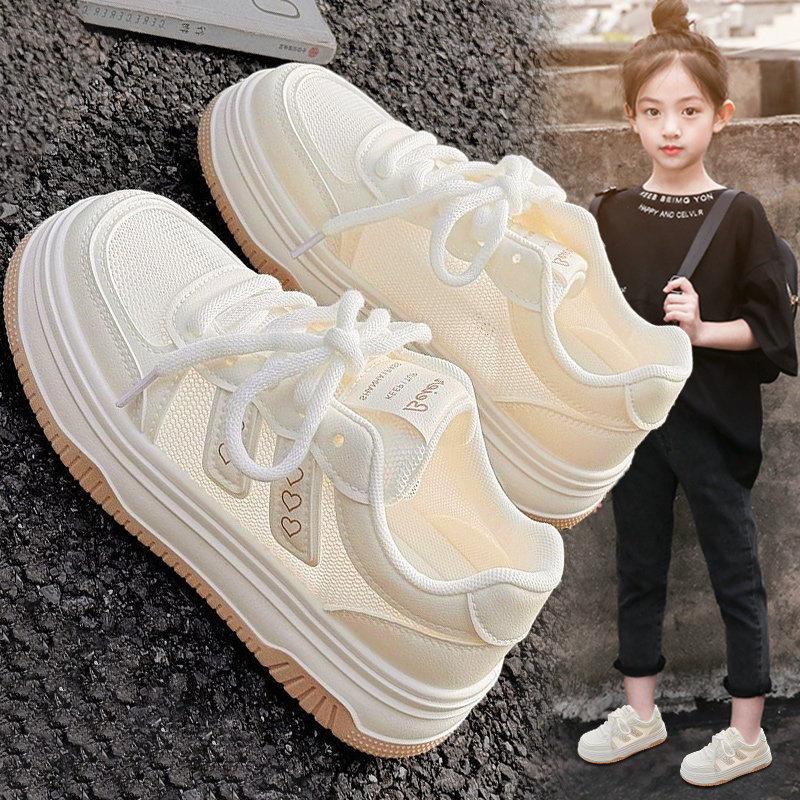 女童鞋子小白鞋夏季2025