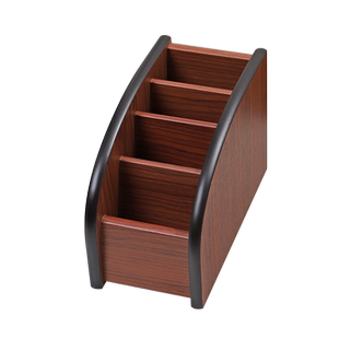 汇星文具 木质笔筒 桌面遥控器收纳盒简约个性多功能摆件创意时尚大容量教师节礼物实用定制