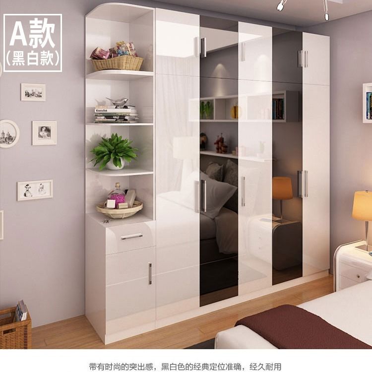 多层衣柜简易简约现代卧室整体大衣橱收纳三门四门组装房间