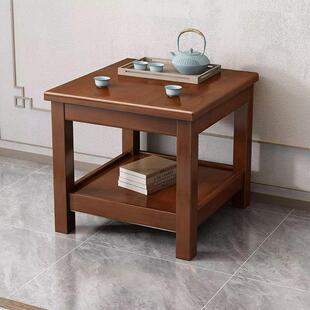 老式小方桌正方形木桌客厅家用60x60沙发边桌实木茶桌茶几小桌子