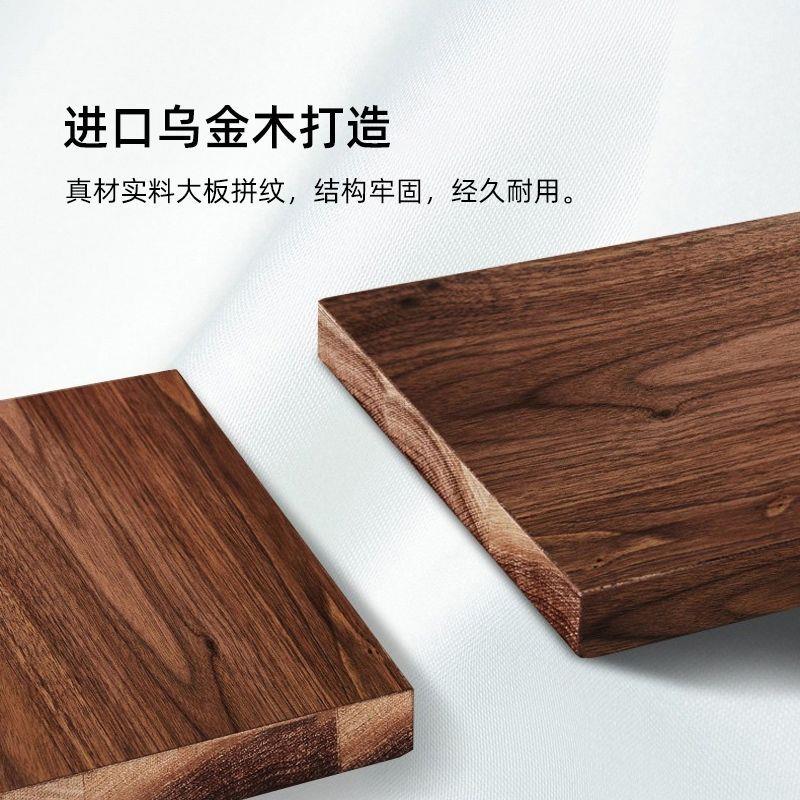 新中式乌金木餐边柜置物柜现代简约一体储物收纳家用乌金木柜