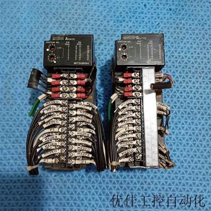 询价二手三菱PLC模块 AX41C 原装正品拆机 DC12/24V  3/7mA 议价