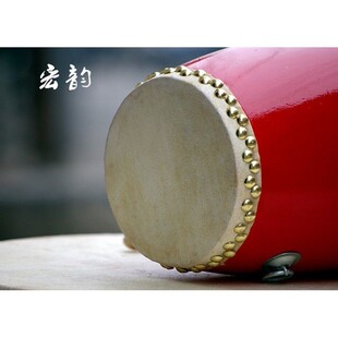 成人腰鼓1M15CM木质双排钉水牛皮腰鼓专业秧歌舞蹈腰鼓安塞腰鼓