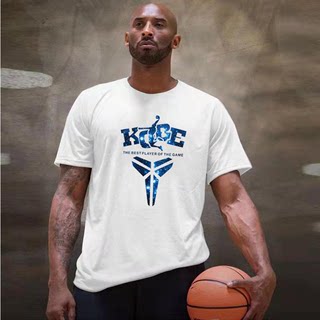 NBA篮球纪念科比黑曼巴短袖男学生24号球衣圆领大码纯棉运动T恤