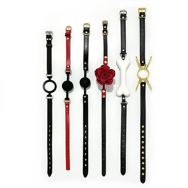 高端皮革硅胶堵嘴球合集