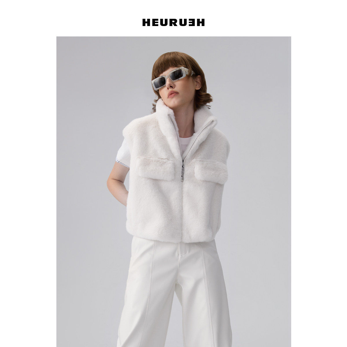 HEURUEHEdgePocket仿毛背心