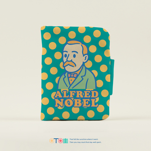 叮哇科学家 诺贝尔护照包定制护照夹钱包一体理科生实用礼物卡包