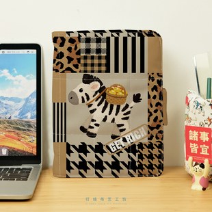 马上有钱笔记本本子高颜值布艺活页本A6打工人马年本命年日记本A5