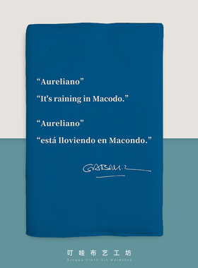 Macondo文艺布面书衣定制尺寸文创书皮书本小说手账本子保护书套