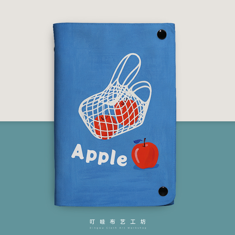 叮哇水果印花布艺手账本