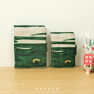 sanyu常玉油画艺术夹棉活页本定制高颜值布艺手账本子a5日记本A6