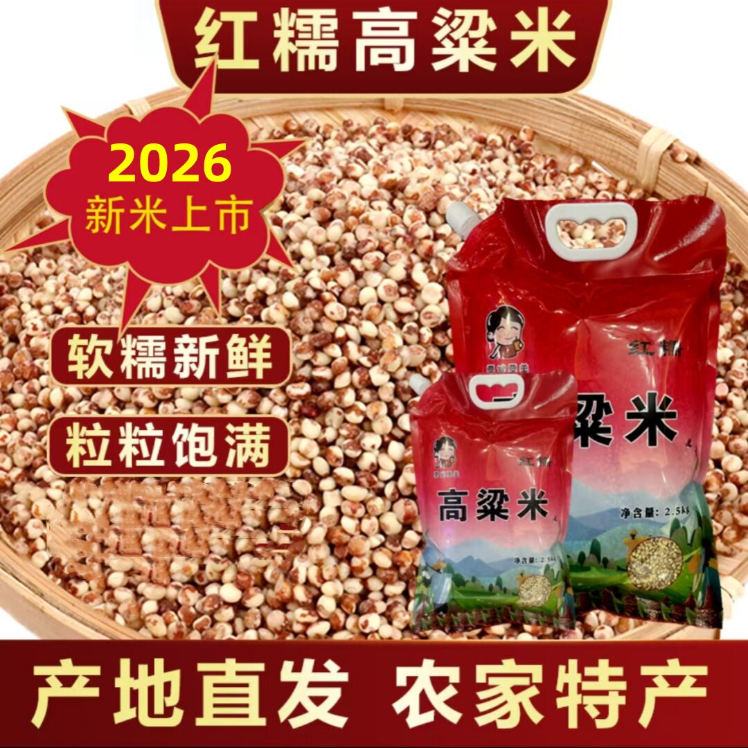 晟天东北红糯高粱米新米白高粱米