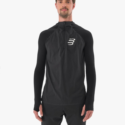 COMPRESSPORT运动 飓风 防风半拉链 长袖 Hurricane Windproof