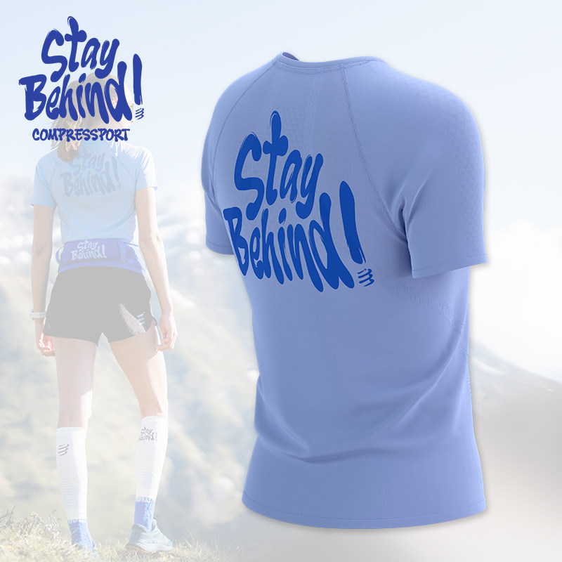 【STAY BEHIND】compressport越野竞赛短袖T恤女士