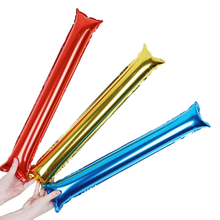 充气棒啦啦队加油棒手持打击棒铝膜气球演唱会活动道具响亮助威棒