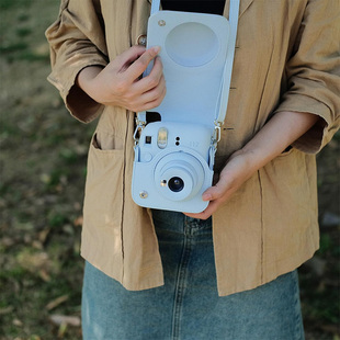 适用富士mini12/11/41保护套相机包拍立得保护壳收纳包壳套包皮质