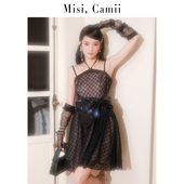Misi Camii珠绣蝴蝶结设计感高端轻奢晚会名媛聚会小礼服连衣裙