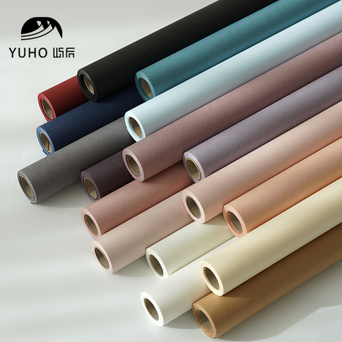 屿后 韩国哑光牛皮纸系列防水包花卷材纸花束包装花店花艺材料 - 封面
