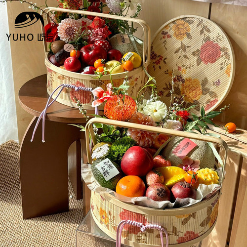 YUHO屿后月饼鲜花水果果篮礼篮