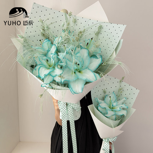 YUHO屿后韩风波点包装纸花店纸