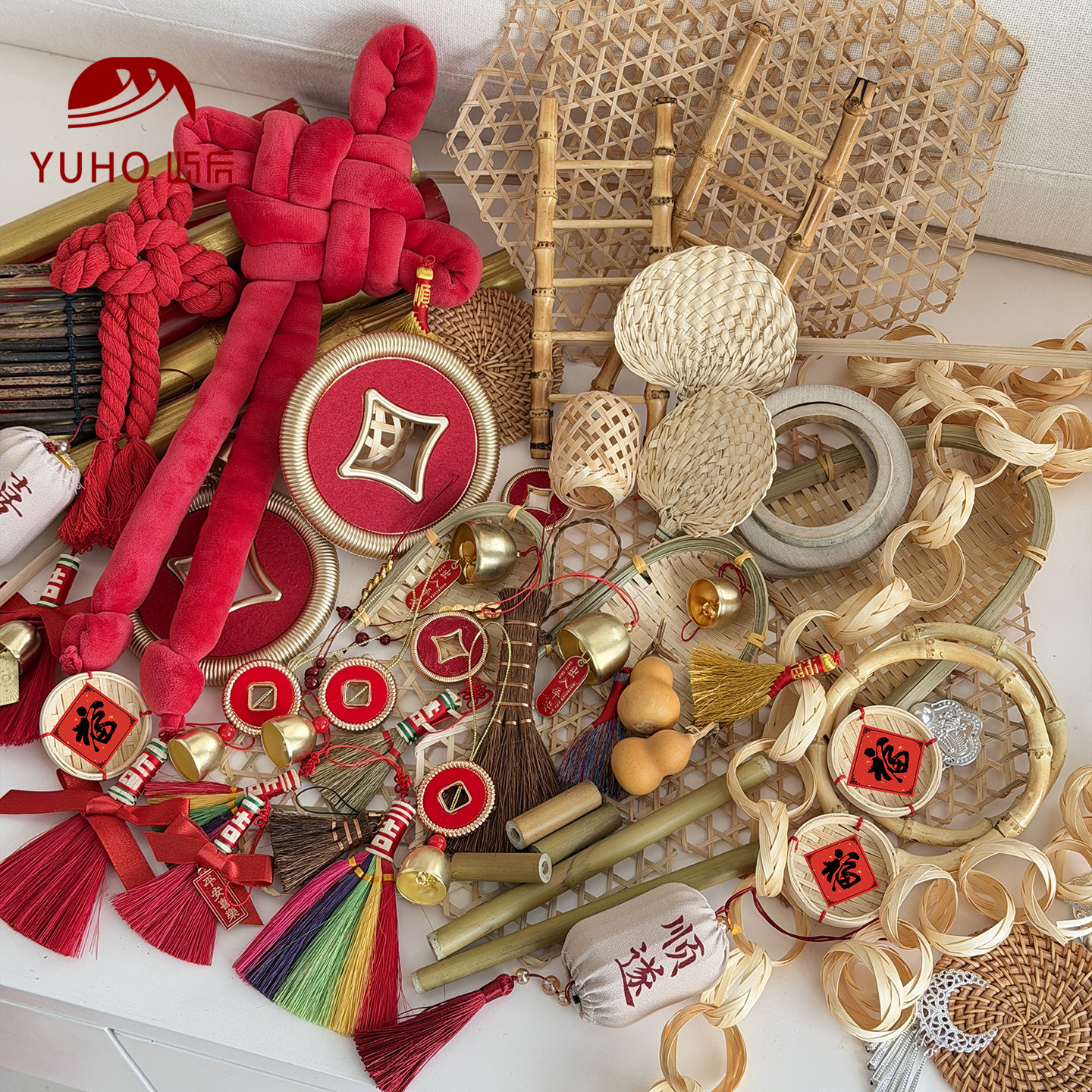屿后 【2026】新年挂件合集竹制品新年门挂diy礼物氛围感扫帚材料,鲜花速递/花卉仿真/绿植园艺,花艺材料,淘宝优惠券,粉丝福利购,淘宝优惠卷