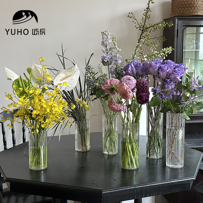 屿后 轻奢透明亚克力醒花瓶花店专用耐摔养花桶家居养花插花材料,鲜花速递/花卉仿真/绿植园艺,花瓶,淘宝优惠券,粉丝福利购,淘宝优惠卷