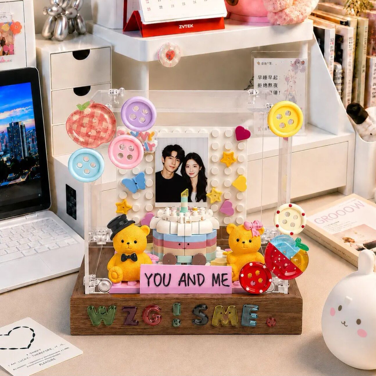 教师节合照积木蛋糕diy手工礼创意礼盒/礼品套组